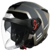 SMK GTJ Rover Open Face Helmet GL 662 with wide visor and retractable sun visor