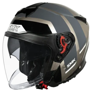SMK GTJ Rover Open Face Helmet GL 662 with wide visor and retractable sun visor