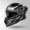 Studds Helios D2 Circuit Decor Helmet Black Grey aerodynamic motorcycle helmet