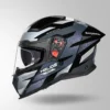 Studds Helios D2 Circuit Decor Helmet Black Chameleon Grey Pink sporty motorcycle helmet