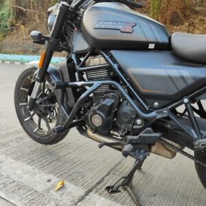 BS Auto crash guard for Harley Davidson X440 black stainless steel dual slider protection