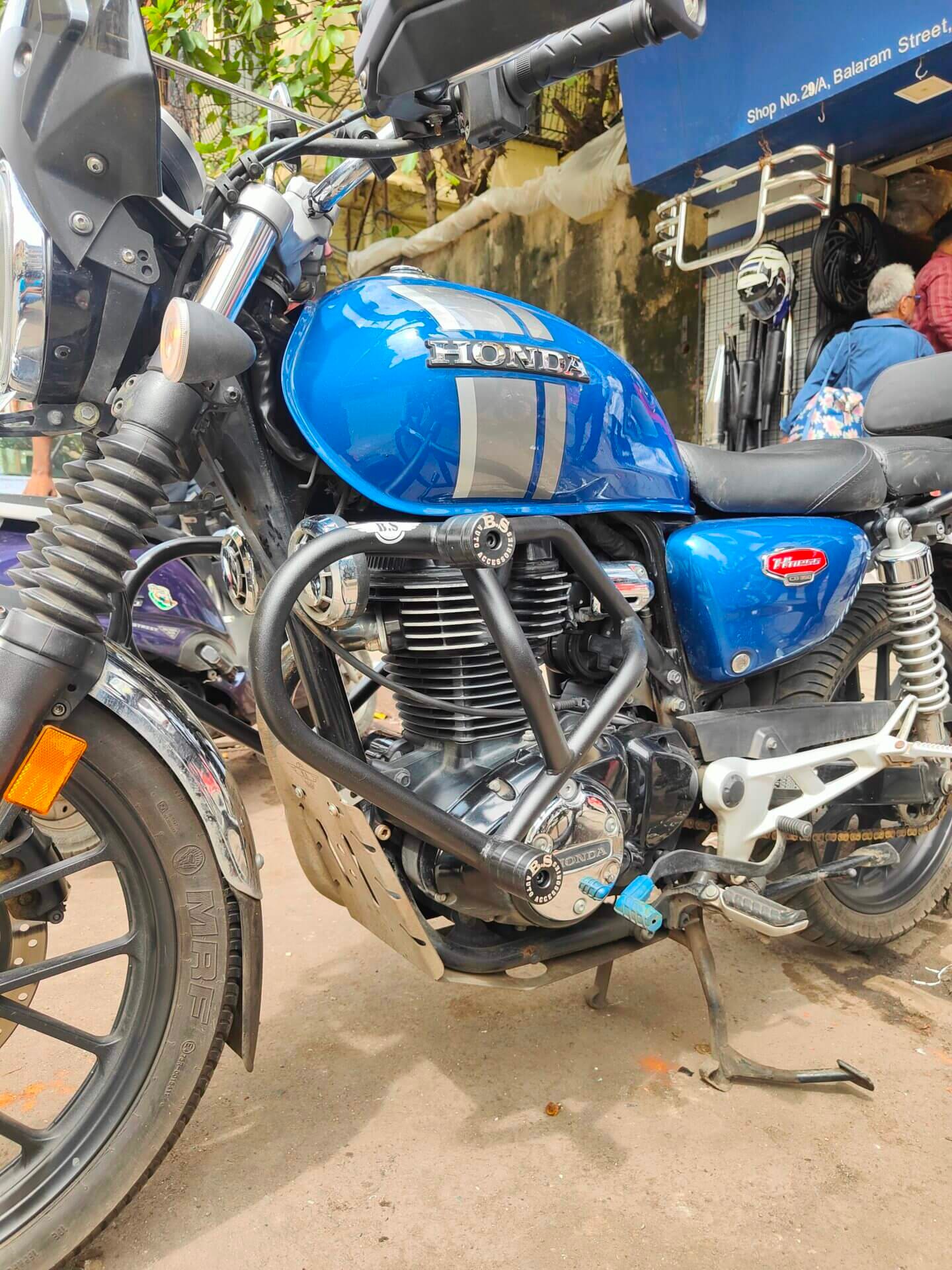 BS Auto Crash Guard Slider for Honda CB350 Hness 350 Stainless Steel Black