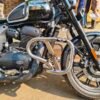 BS Auto stainless steel crash guard with sliders for Jawa 42 Bobber bike protection