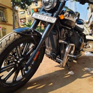 BS Auto stainless steel crash guard with sliders for Jawa 42 Bobber bike protection