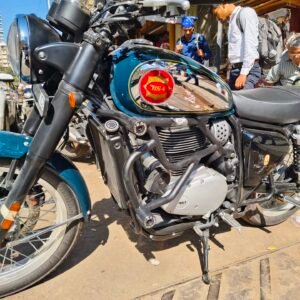 BS Auto Crash Guard Black for BSA Goldstar 650 Stainless Steel with Dual Sliders