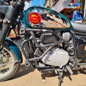 BS Auto Crash Guard Black for BSA Goldstar 650 Stainless Steel with Dual Sliders