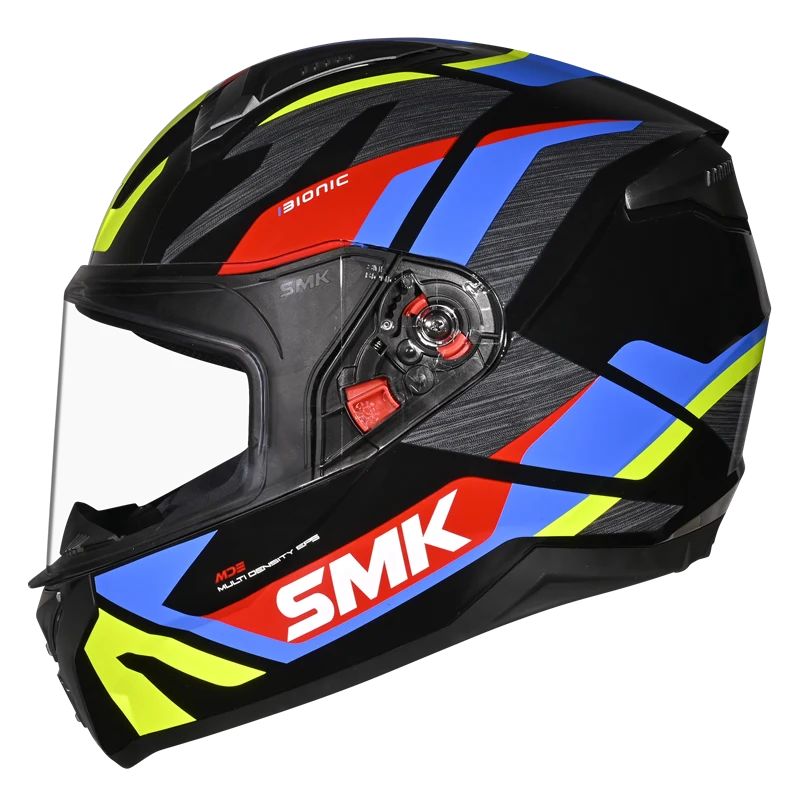 SMK Bionic Adult Kore Full Face Helmet GL254 with Pinlock Ready Visor
