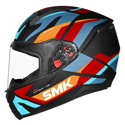 SMK Bionic Adult Kore Full Face Helmet MA253 with Pinlock Ready Visor and Ventilation System