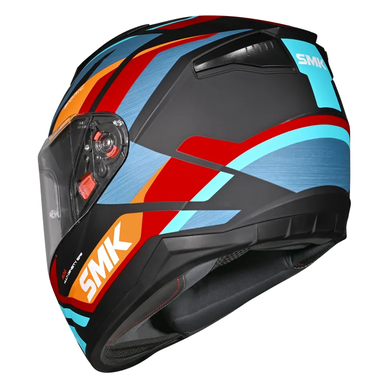 SMK Bionic Adult Kore Full Face Helmet MA253 with Pinlock Ready Visor and Ventilation System