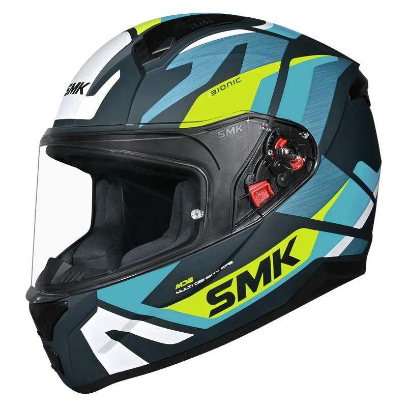 SMK Bionic Adult Kore MA 854 full face motorcycle helmet with ventilation and Pinlock ready visor