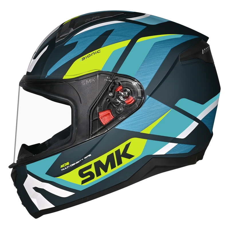 SMK Bionic Adult Kore MA 854 full face motorcycle helmet with ventilation and Pinlock ready visor