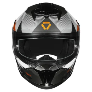 Korda Sonic GP Brave Helmet Gloss Grey Gold dual visor full face helmet