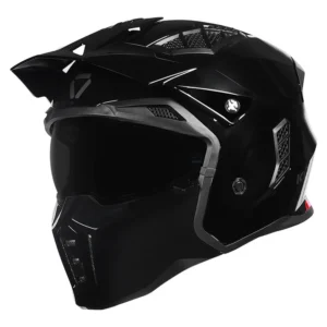Korda StormTrooper Solid Helmet Gloss Black 4 in 1 ECE 22.06 certified motorcycle helmet