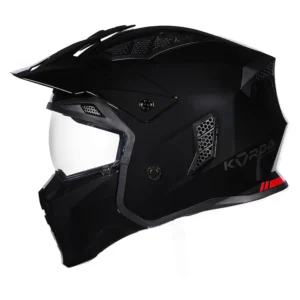 Korda StormTrooper Solid Helmet Gloss Black 4 in 1 ECE 22.06 certified motorcycle helmet