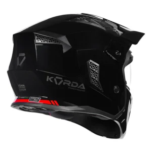 Korda StormTrooper Solid Helmet Gloss Black 4 in 1 ECE 22.06 certified motorcycle helmet