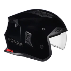 Korda StormTrooper Solid Helmet Gloss Black 4 in 1 ECE 22.06 certified motorcycle helmet