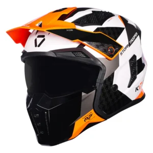 Korda StormTrooper Xoe Helmet Fluorescent Orange 4 in 1 ECE 22.06 certified riding helmet