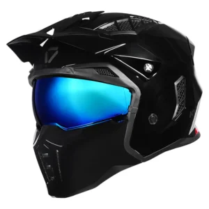 Korda StormTrooper Solid Helmet Gloss Black 4 in 1 ECE 22.06 certified motorcycle helmet