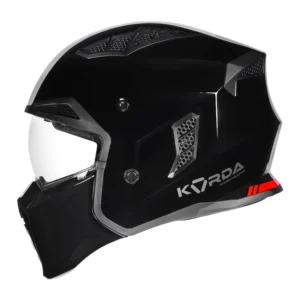 Korda StormTrooper Solid Helmet Gloss Black 4 in 1 ECE 22.06 certified motorcycle helmet
