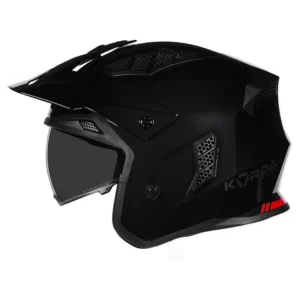 Korda StormTrooper Solid Helmet Gloss Black 4 in 1 ECE 22.06 certified motorcycle helmet