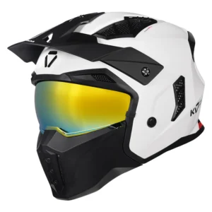 Korda StormTrooper Solid White Helmet with peak and visor – 4 in 1 riding configurations