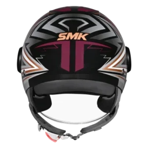 SMK Laminar Starz Open Face Helmet GL 276 with dual visor stylish urban riding helmet