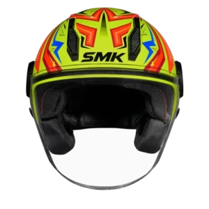 SMK Laminar Starz Open Face Helmet GL435 stylish urban riding helmet with dual visor