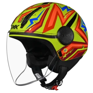 SMK Laminar Starz Open Face Helmet GL435 stylish urban riding helmet with dual visor