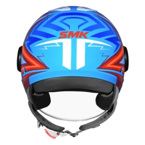 SMK Laminar Starz Open Face Helmet GL535 with dual visor stylish urban riding helmet