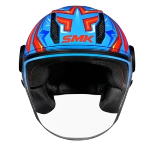 SMK Laminar Starz Open Face Helmet GL535 with dual visor stylish urban riding helmet