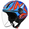 SMK Laminar Starz Open Face Helmet GL535 with dual visor stylish urban riding helmet