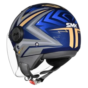 SMK Laminar Starz Open Face Helmet GL565 with long visor stylish urban riding helmet