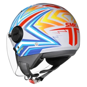 SMK Laminar Starz Open Face Helmet GL 654 with dual visor stylish urban riding helmet