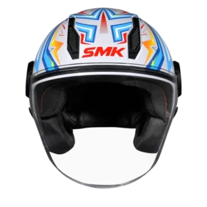 SMK Laminar Starz Open Face Helmet GL 654 with dual visor stylish urban riding helmet