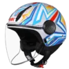 SMK Laminar Starz Open Face Helmet GL 654 with dual visor stylish urban riding helmet