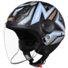 SMK Laminar Starz Open Face Helmet MA257 stylish open face urban riding helmet with visor