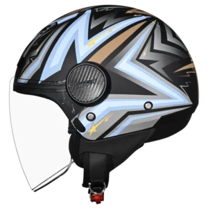 SMK Laminar Starz Open Face Helmet MA257 stylish open face urban riding helmet with visor