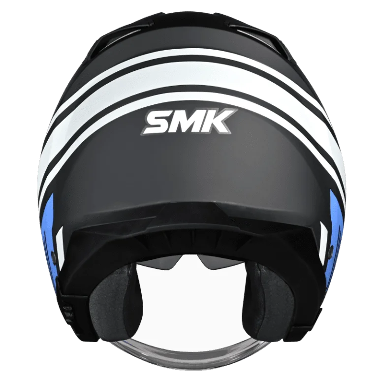 SMK GTJ Rambler Open Face Helmet MA256 with retractable sun visor and wide anti-scratch visor