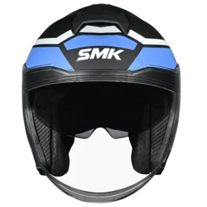 SMK GTJ Rambler Open Face Helmet MA256 with retractable sun visor and wide anti-scratch visor