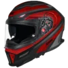 SMK Agnar Cyborg MA 263 full face motorcycle helmet with wide visor and sun visor