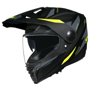 SMK ARES Claw Dual Sport Helmet MA264 adventure motorcycle helmet with sun peak and wide visor