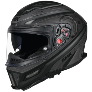 SMK Agnar Cyborg MA 266 full face motorcycle helmet with sun visor and wide visor design