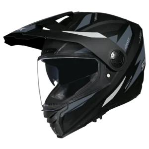 SMK Ares Claw Dual Sport Helmet MA266 adventure riding helmet with sun peak and wide visor