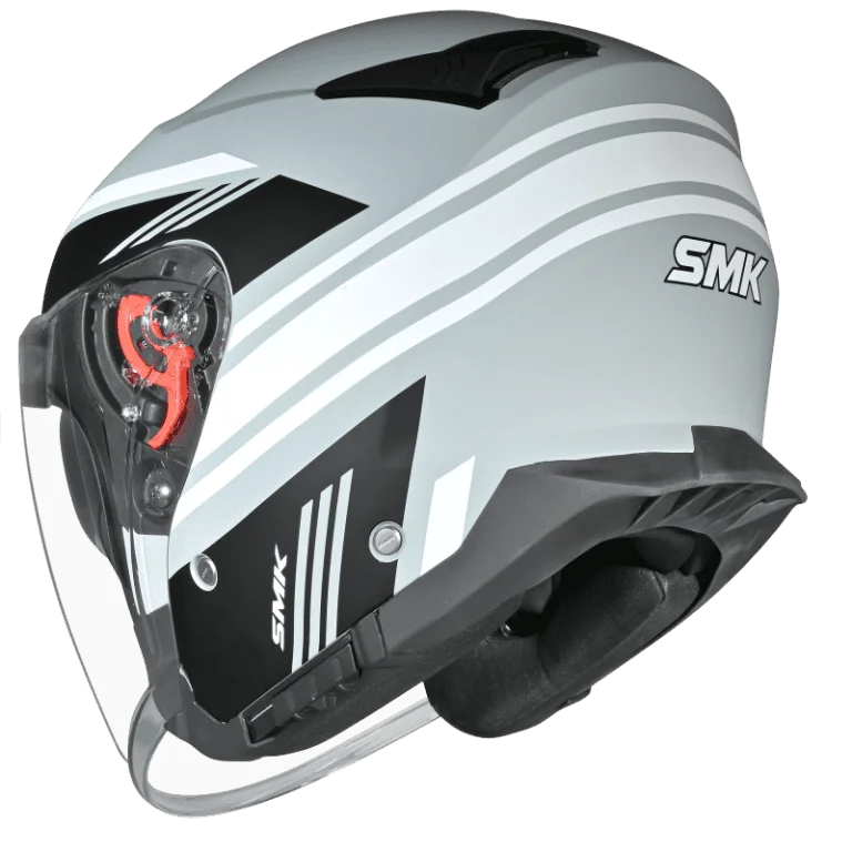 SMK GTJ Rambler Open Face Helmet MA 621 with wide visor and retractable sun visor