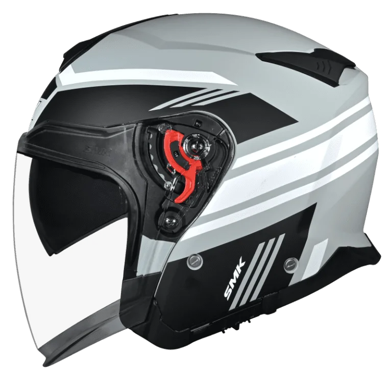 SMK GTJ Rambler Open Face Helmet MA 621 with wide visor and retractable sun visor