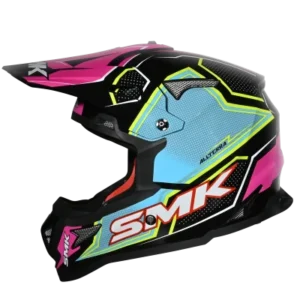 SMK Allterra Maverix Off Road Helmet GL 259 with dual shell and wide goggle opening