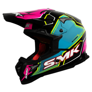 SMK Allterra Maverix Off Road Helmet GL 259 with dual shell and wide goggle opening