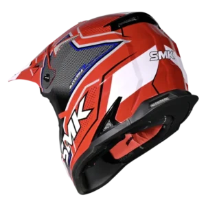 SMK Allterra Maverix GL 321 offroad motocross helmet with wide visor opening and ventilation system