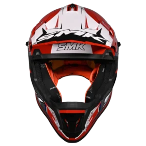 SMK Allterra Maverix GL 321 offroad motocross helmet with wide visor opening and ventilation system