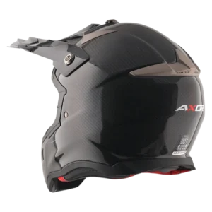 Axor MX Carbon Helmet Black Carbon lightweight motocross helmet with carbon fiber shell